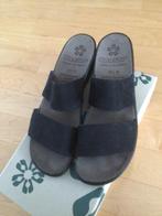 Zgan Ganter slippers maat E smal 6,5  blauw, Ophalen of Verzenden, Zo goed als nieuw, Blauw