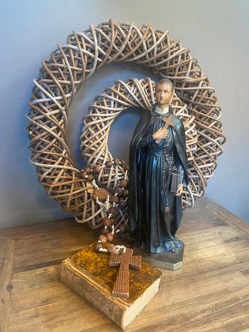 Heiligenbeeld - antiek, brocante, heilige Gerardus beschikbaar voor biedingen