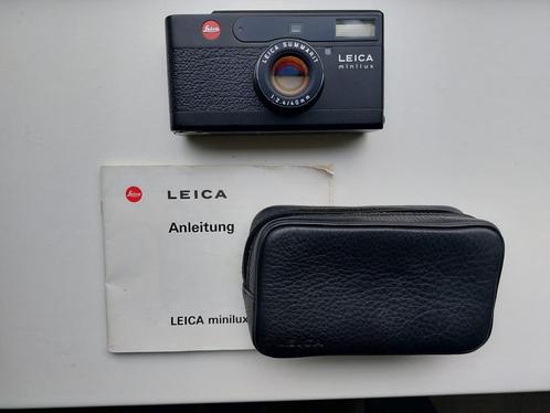 Leica minilux 2.4 40 mm analoog 35 mm (zwart), Audio, Tv en Foto, Fotocamera's Analoog, Zo goed als nieuw, Compact, Leica, Ophalen