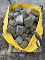 Graniet keien in big bag, Tuin en Terras, Grind, Keien en Split, Grijs, Gebruikt, Graniet, Ophalen