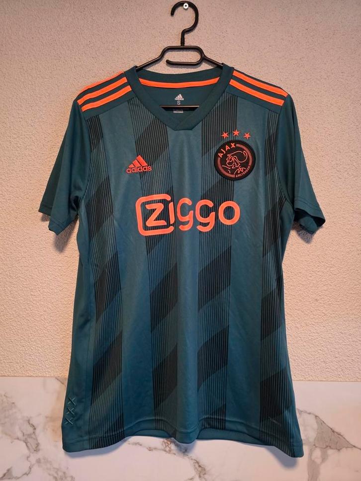 Ajax uitshirt 2019/20 groen – Adidas S – ZGAN, Kleding | Heren, Sportkleding, Zo goed als nieuw, Voetbal, Maat 46 (S) of kleiner