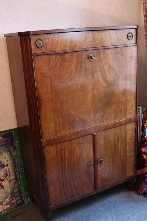 Secretaire Hollandse Lodewijk XVI, Antiek en Kunst, Antiek | Meubels | Kasten, Ophalen