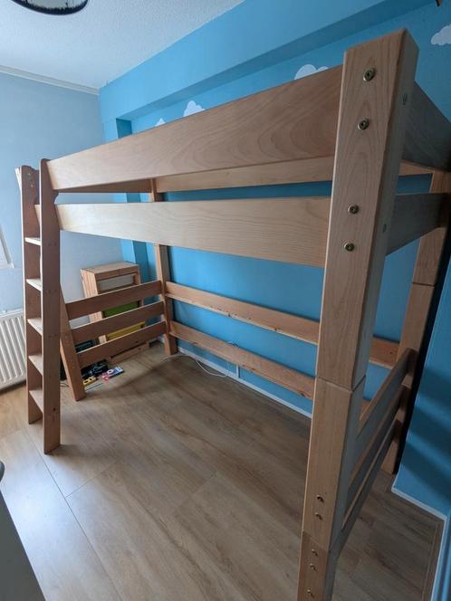 Hoogslaper stapelbed, Huis en Inrichting, Slaapkamer | Stapelbedden en Hoogslapers, Zo goed als nieuw, Hoogslaper, 90 cm, 200 cm