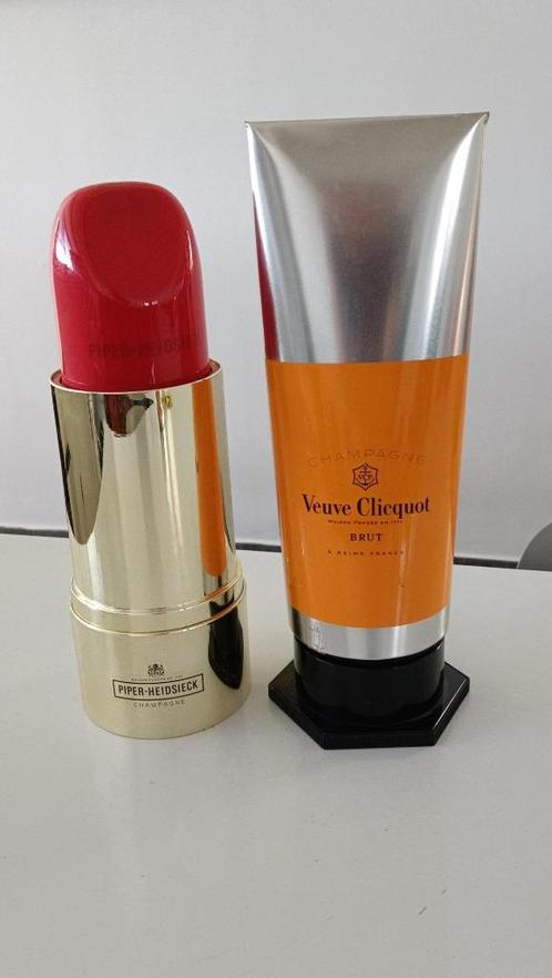 2x wijnkoeler champagne grote XL lippenstift tube pop art, Verzamelen, Merken en Reclamevoorwerpen, Gebruikt, Gebruiksvoorwerp