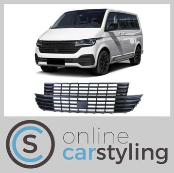 Embleemloze Grill VW Transporter T6.1 Mat Zwart beschikbaar voor biedingen