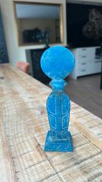 Blauw Egyptisch beeld van Wadjet slang, Ophalen of Verzenden