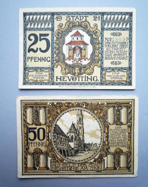18x Notgeld noodgeld Duitsland Oostenrijk periode 1917-21, Postzegels en Munten, Bankbiljetten | Europa | Niet-Eurobiljetten, Setje