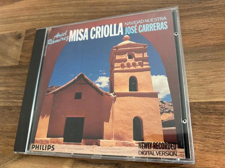 Misa Criolla - Ariel Ramirez (José Carreras), Cd's en Dvd's, Cd's | Klassiek, Zo goed als nieuw, Vocaal, Romantiek, Met libretto