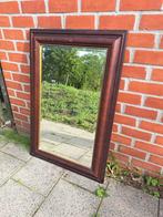 oude antieke spiegel in een bruine en gouden lijst 60 x 90, Antiek en Kunst, Ophalen, Rechthoekig