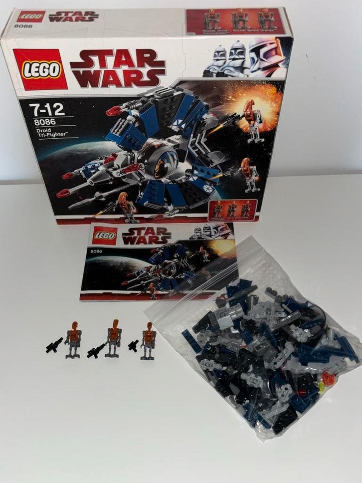 Lego star wars droid tri-fighter 8086 compleet, Kinderen en Baby's, Speelgoed | Duplo en Lego, Zo goed als nieuw, Ophalen of Verzenden