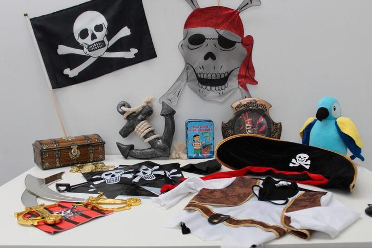 Themakist piraat voor een geslaagd kinderfeestje, Hobby en Vrije tijd, Feestartikelen, Zo goed als nieuw, Versiering, Verjaardag