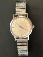 Enicar Ultrasonic - Zwitsers vintage herenhorloge, Overige merken, Staal, Ophalen of Verzenden, Leer