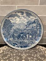 Blauw bord, koets (011223), Ophalen of Verzenden