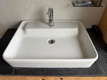 Massief Eiken Badkamermeubel met Natuursteen beschikbaar voor biedingen