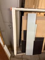 Laag Dubbel Kozijn met Deuren - Schuin Dak, Gebruikt, 80 tot 100 cm, Binnendeur, Minder dan 200 cm