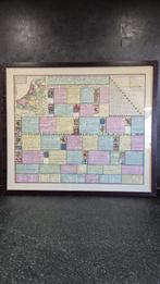 Tafel vande XVII Nederlandze Provincien, ingelijst. 8C10, Antiek en Kunst, Ophalen of Verzenden