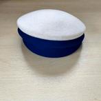 Mooie kwaliteit dophoed, wit en helderblauw, Hoed, One size fits all, Ophalen of Verzenden, Onbekend