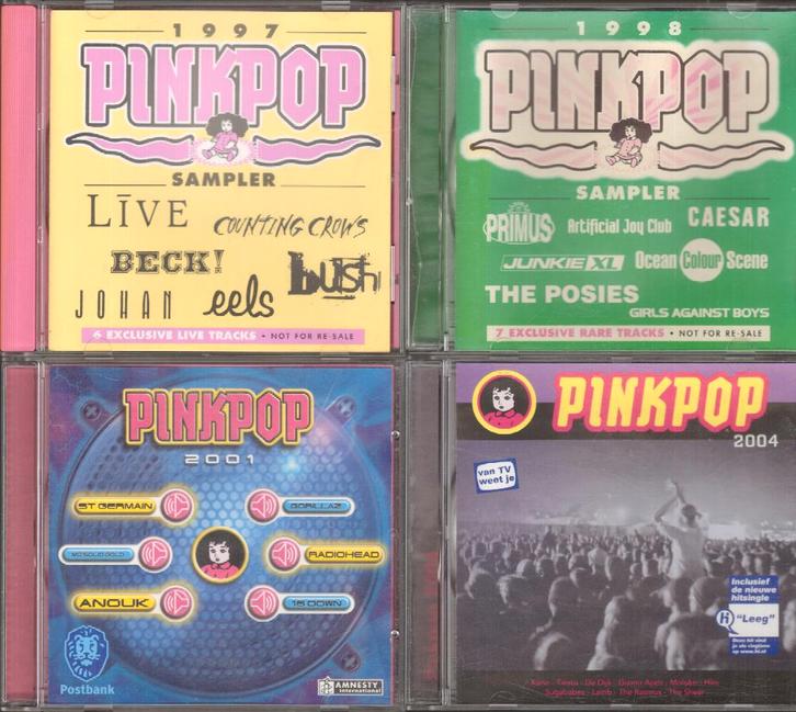 PINKPOP 1997 1998 2001 2004 4 x CD (of afzonderlijk) *DC, Cd's en Dvd's, Cd's | Pop, Zo goed als nieuw, 1980 tot 2000, Ophalen of Verzenden