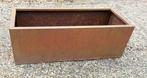 Cortenstaal plantenbak - rechthoek, Tuin en Terras, Ophalen, Gebruikt, 100 cm of meer, Metaal