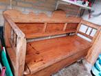 Klep bank grenen 180 x 60, Huis en Inrichting, Banken | Bankstellen, Ophalen of Verzenden, Gebruikt, 150 tot 200 cm