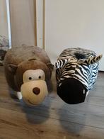 2 x leuke dieren poef, Ophalen, Minder dan 50 cm, Gebruikt, Rond