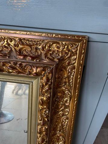 Gouden Spiegel met Geslepen Rand beschikbaar voor biedingen