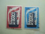 Nederland 1957 Europazegels serie Nvph.700-701 gestempeld, Postzegels en Munten, Postzegels | Nederland, Ophalen of Verzenden