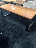 Eettafel rechthoekig 200cm manghout lichtbruin, Huis en Inrichting, Tafels | Eettafels, Info@savoireinteriors.com, 200 cm of meer