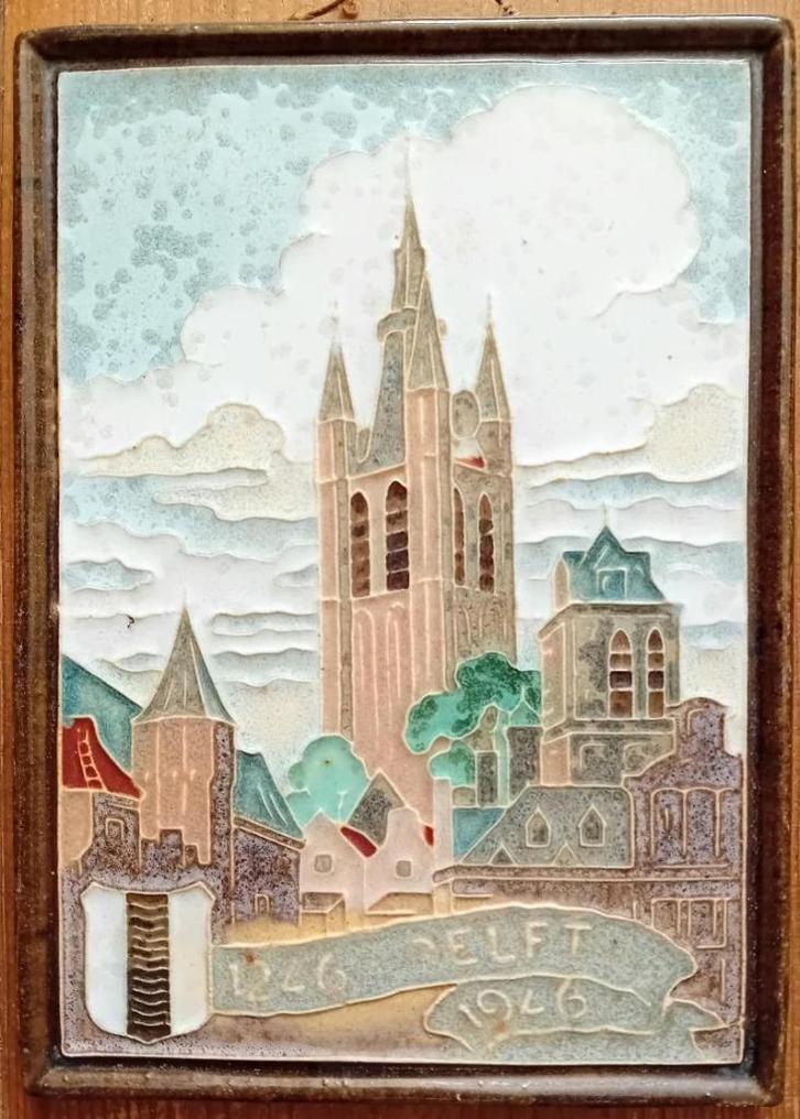 Porcelyne fles cloissonne tegel oude jan in delft, Antiek en Kunst, Antiek | Wandborden en Tegels, Ophalen of Verzenden