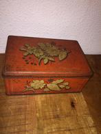 Vintage Koektrommel met Bloemmotief, Ophalen of Verzenden