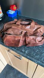 Hand/schoudertas leder, Ophalen of Verzenden, Gebruikt, Bruin, Minder dan 35 cm