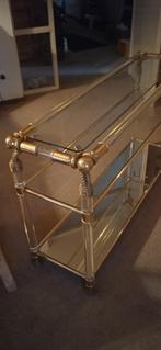 Vintage consoletafel Jaren '70, 100 tot 150 cm, Metaal, Gebruikt, Bling bling