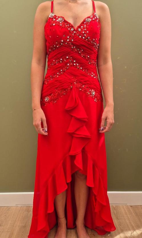 Galajurk/Gelegenheidsjurk Rood, Kleding | Dames, Gelegenheidskleding, Zo goed als nieuw, Galajurk, Maat 38/40 (M), Rood, Ophalen of Verzenden