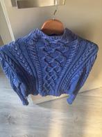 Polo Ralph Lauren aran gebreide trui - blauw - maat S, Kleding | Dames, Verzenden, Zo goed als nieuw, Maat 36 (S), Blauw
