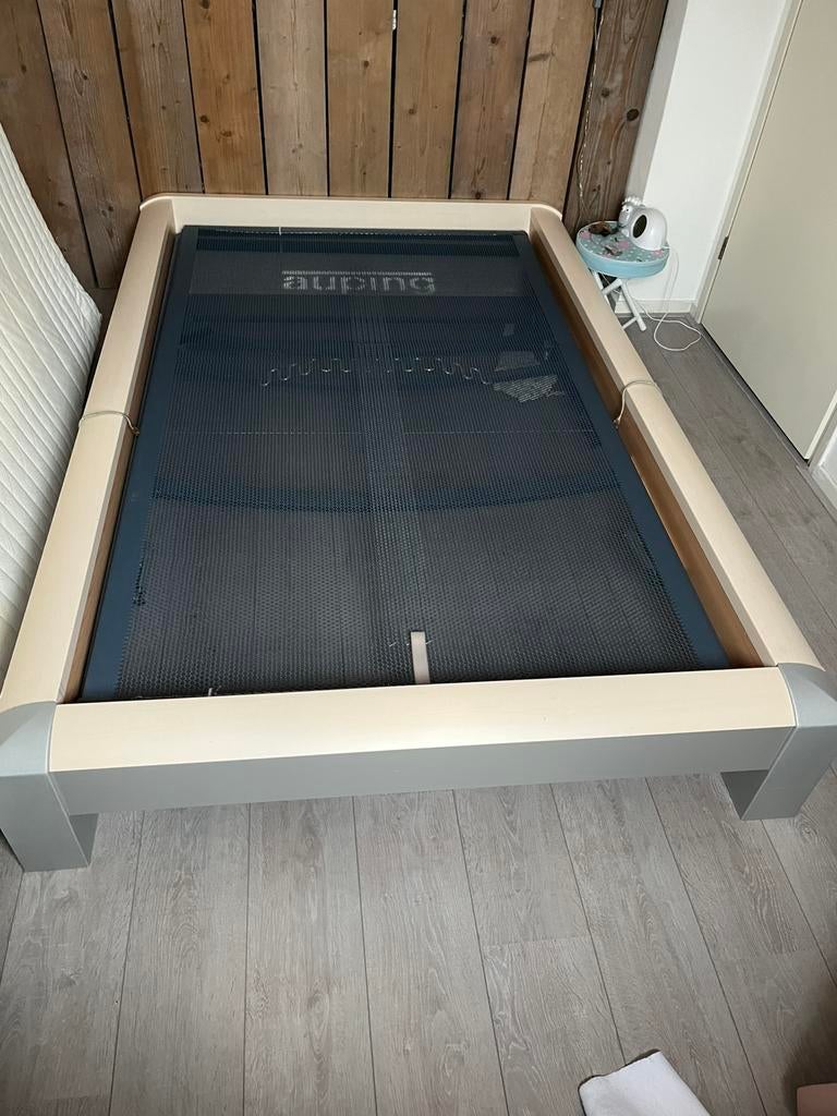 Auping bedrand zonder spiraal, Ophalen, Gebruikt, 210 cm, 140 cm