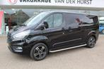 Ford Transit Custom 300 2.0-130pk TDCI L2H1 Limited AUTOMAAT, Euro 6, 4 cilinders, Met garantie (alle), Zwart