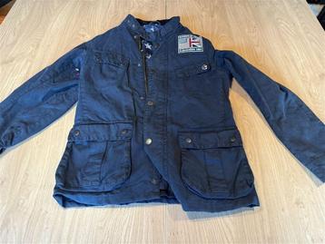 Barbour Steve McQueen Lester Waxjas Blauw - Maat S beschikbaar voor biedingen