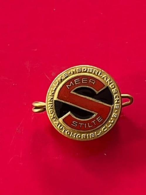 Emaille Speldje Koninklijke Ned. Automobiel Club Meer Stilte, Verzamelen, Speldjes, Pins en Buttons, Gebruikt, Speldje of Pin