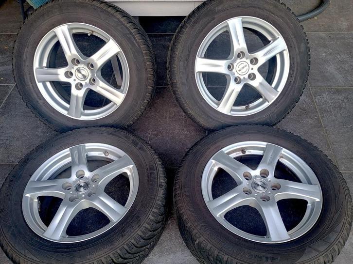 Te koop: Enzo Lichtmetalen Velgen met Falken banden., Auto-onderdelen, Banden en Velgen, Velg(en), All Season, 16 inch, 215 mm