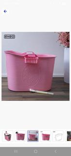 Roze zitbad bucket bad voor volwassenen, Huis en Inrichting, Badkamer | Badkamermeubels, Ophalen, Gebruikt, Overige typen, 50 tot 100 cm