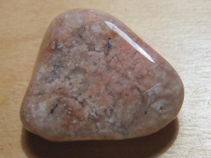 ed. grote edelsteen ZALM MOSAGAAT (2), Sieraden, Tassen en Uiterlijk, Edelstenen, Nieuw, Verzenden