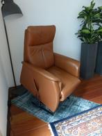 LEDEREN ELEKTRISCHE STA-OP RELAX-FAUTEUIL, Huis en Inrichting, Fauteuils, Ophalen of Verzenden, Zo goed als nieuw, 50 tot 75 cm