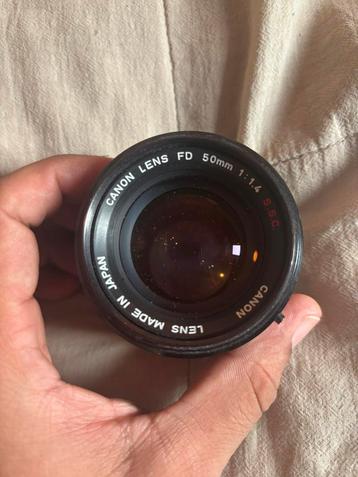 Canon FD 50mm 1.4 prime lens beschikbaar voor biedingen