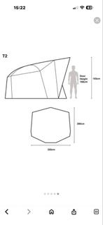 Nash Titan T2 2 persoons tent - Zo goed als nieuw!, Caravans en Kamperen, Tenten, Ophalen, Zo goed als nieuw, Tot en met 3