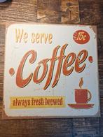 Vintage Koffie Reclamebord, Ophalen of Verzenden