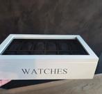 Horloge Opbergdoos - Stijlvol & Praktisch, Ophalen of Verzenden, Zo goed als nieuw, Wit, Hardcase