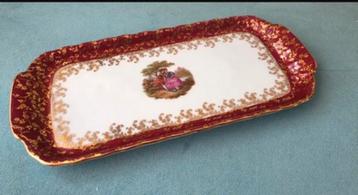 Schaal  Vintage Goud Verguld 22 Krt  Romantische cakeschaal beschikbaar voor biedingen