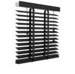 GAMMA houten jaloezie in matzwart 100x130 cm, Ophalen, Zo goed als nieuw