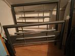 Stoer metalen 1 persoons bed matrasmaat 90x210 lang, Ophalen, 90 cm, Eenpersoons, 210 cm