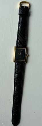Must de Cartier tank, zwart, jaren 80, Polshorloge, Zilver, Ophalen, Overige merken